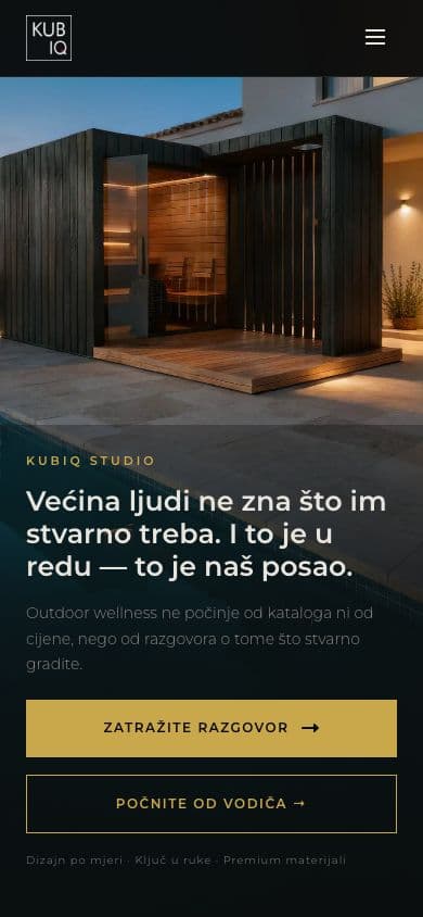 Kubiq Studio — mobilna verzija